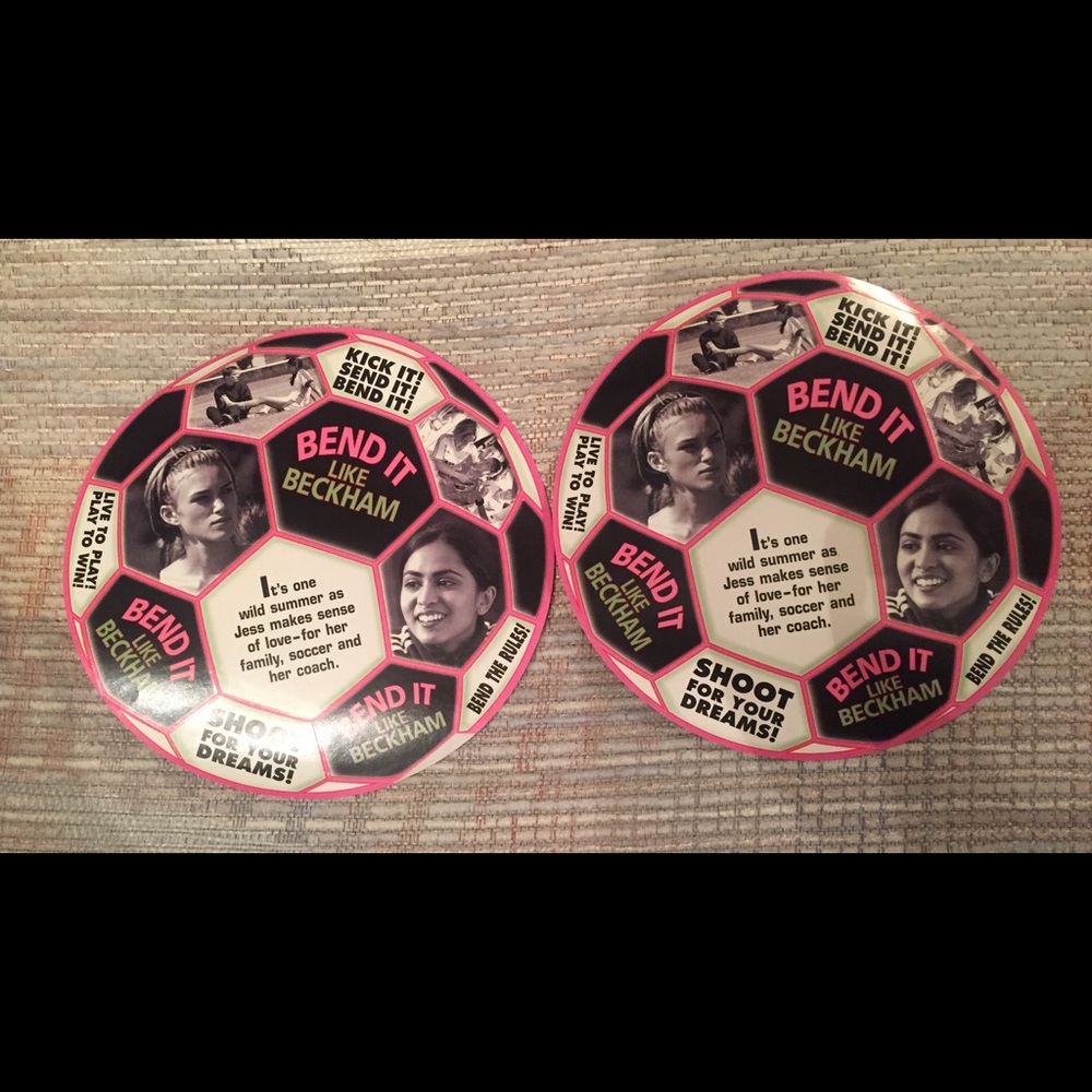 Bend it like Beckham Soccer Ball/Football Stickers